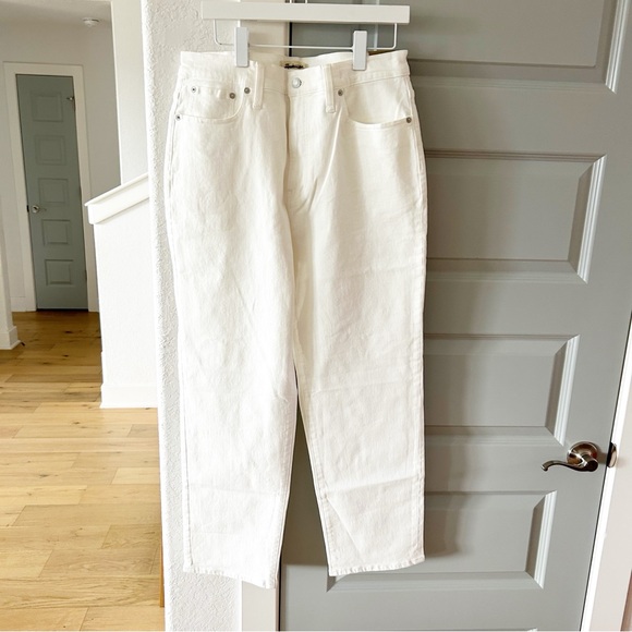 NWT Madewell The Perfect Vintage Straight Jeans Tile White - Picture 2 of 5